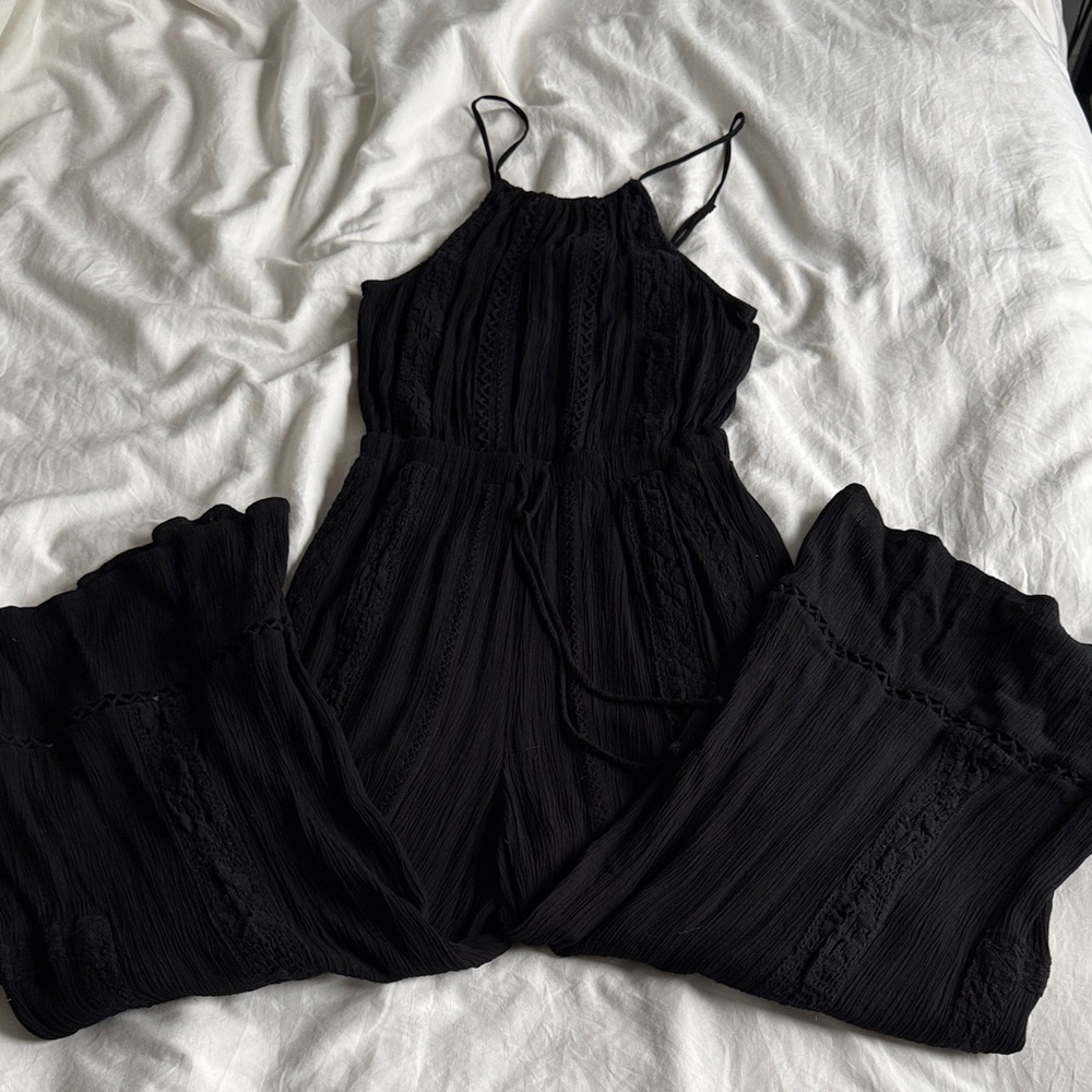 American Eagle halter boho wide leg jumpsuit xs